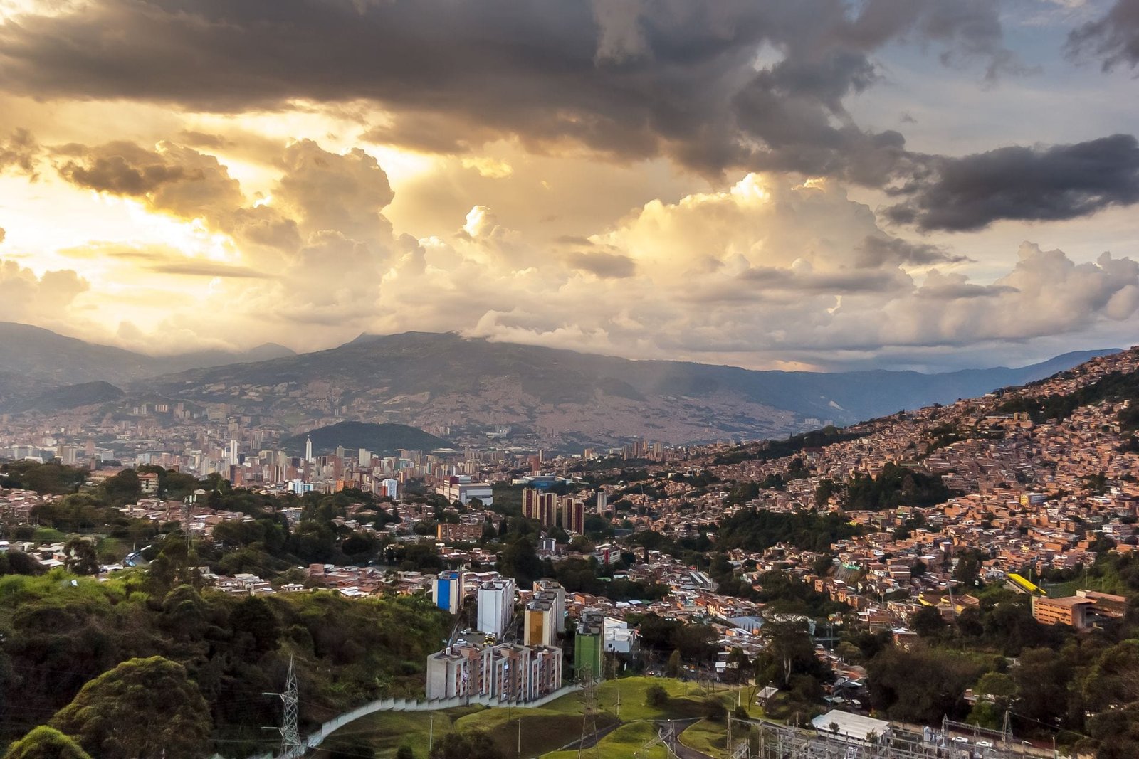 Medellín aerial view